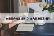 广东圈王麻将直播间（广东九筒麻将直播间）
